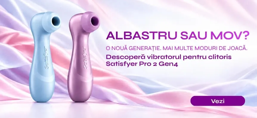 Albastru sau mov? Descoperă noile stimulatoare clitoridiene Satisfyer Pro 2 Gen4 pe Desirel.ro | Sex Shop România Desirel.ro