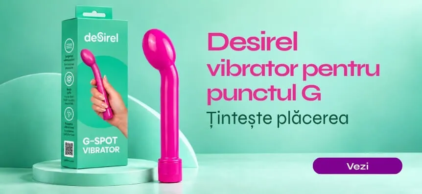 Noul vibrator curbat Desirel pentru punctul G, pentru plăcere precisă | Sex Shop România Desirel.ro