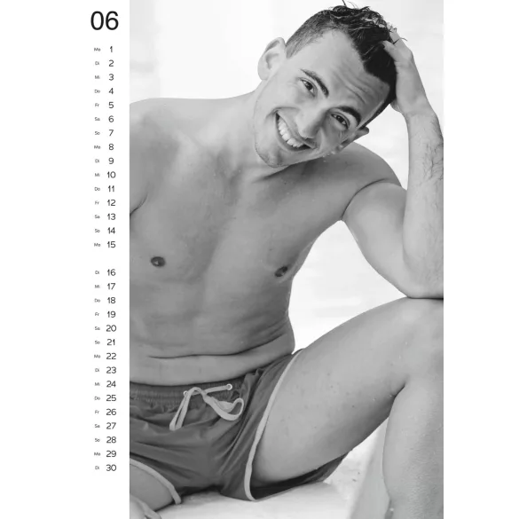 Calendar nud pentru bărbați - 2026
