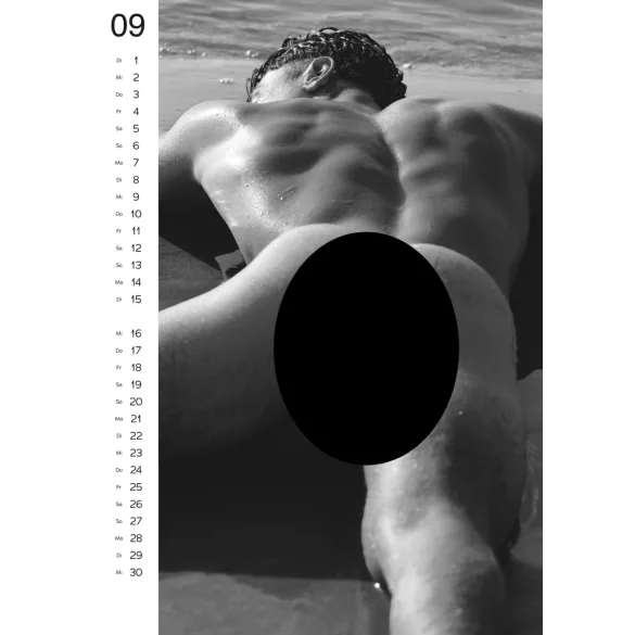 Calendar nud pentru bărbați - 2026