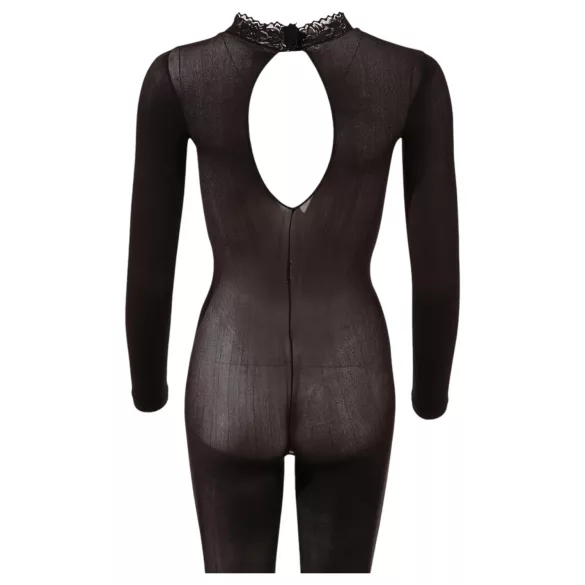 NO:XQSE - Catsuit sexy - plasă elastică - negru