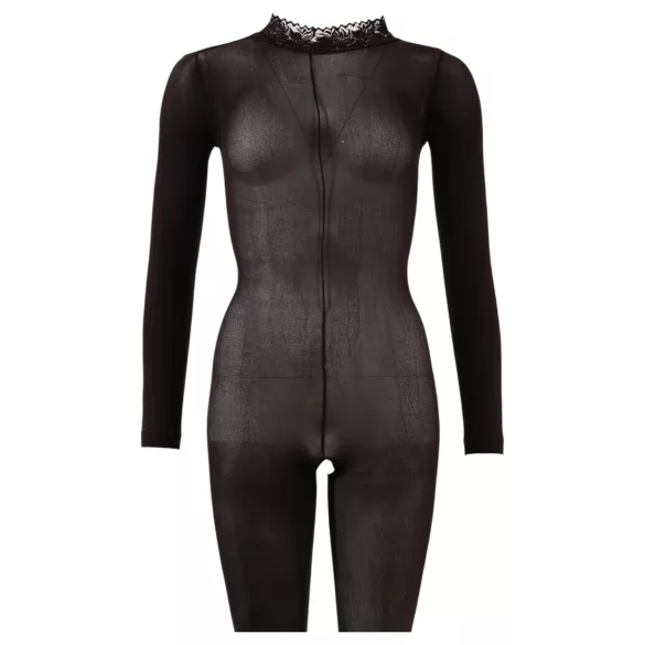 NO:XQSE - Catsuit sexy - plasă elastică - negru