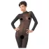 NO:XQSE - Catsuit sexy - plasă elastică - negru