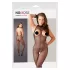 NO:XQSE - Catsuit sexy transparent cu push-up pentru sâni - negru (S-L)