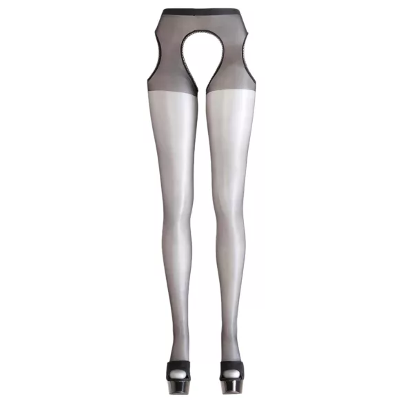 Cottelli - ciorapi sexy - dantelă neagră - L/XL