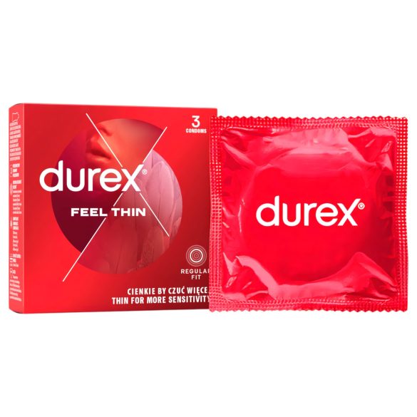 Durex Feel Thin - prezervative cu senzație naturală (3 buc.)