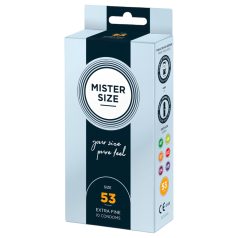 Mister Size - prezervative subțiri - 53mm - set 10 bucăți