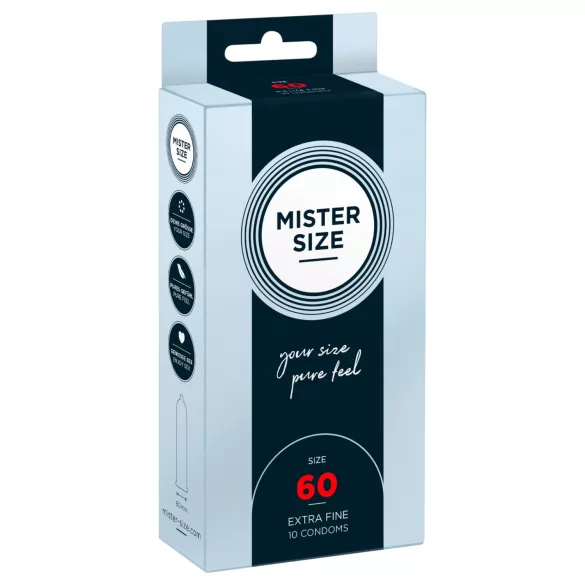 Mister Size - prezervativ subțire - 60mm - 10 bucăți