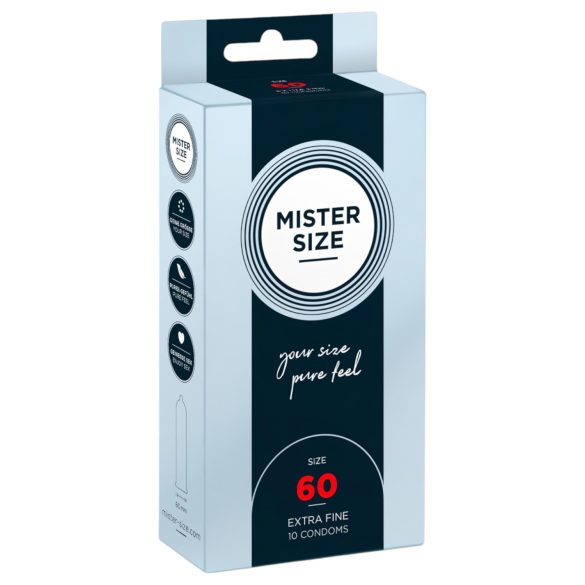 Mister Size - prezervativ subțire - 60mm - 10 bucăți