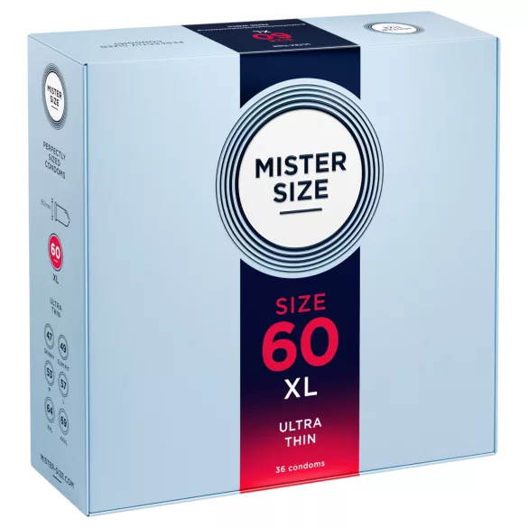 Mister Size - prezervativ subțire - 60mm - 36 bucăți