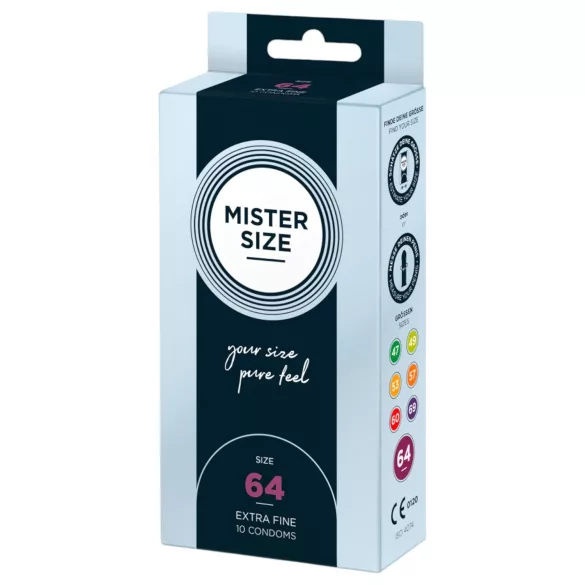 Mister Size - prezervative extra subțiri - 64mm - 10 bucăți