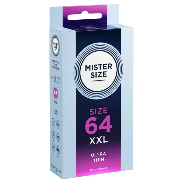 Mister Size - prezervative extra subțiri - 64mm - 10 bucăți