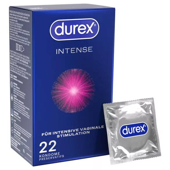 Durex Intense - Prezervative orgasmice (22 buc)