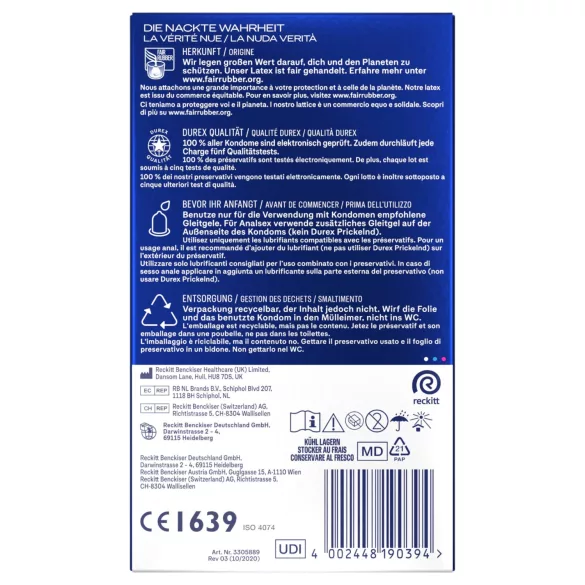 Durex Intense - Prezervative orgasmice (22 buc)
