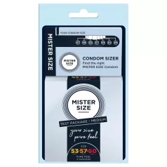   Mister Size - prezervative test cu măsurător penis - 3 bucăți