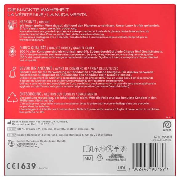 Durex - prezervative XXL (30 bucăți)