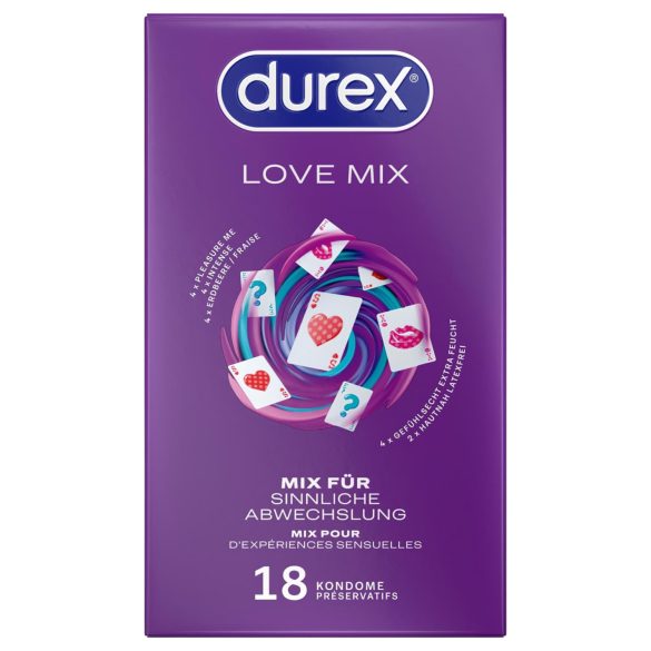 Durex Love Mix - prezervative set - 18 bucăți