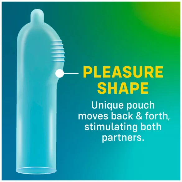 ONE Pleasure Plus - prezervative cu nervuri interne - 12 bucăți