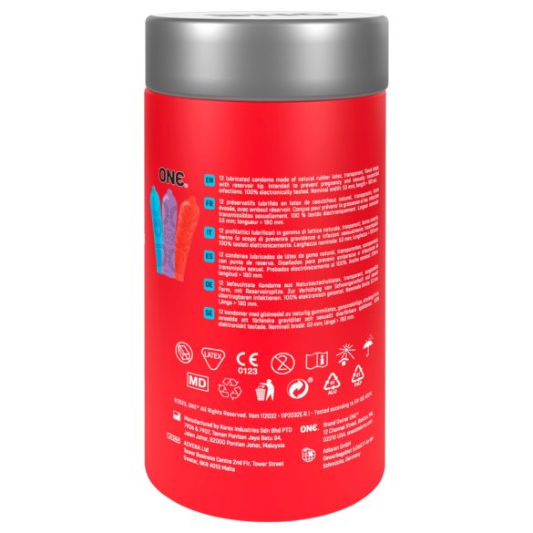 ONE - Prezervative cu model tatuaj - latex - 12 bucăți