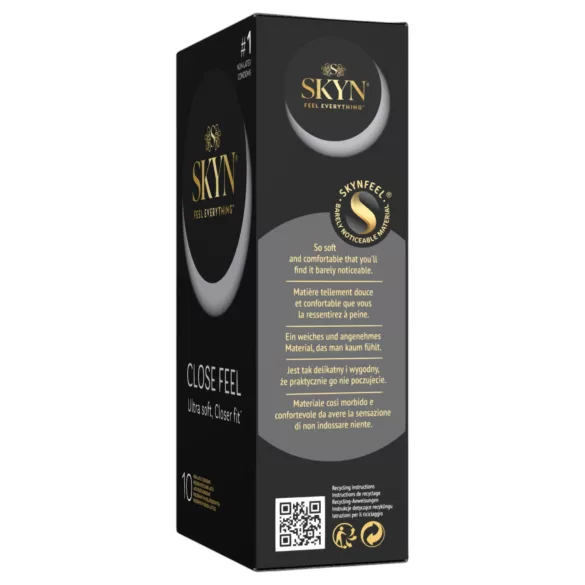 SKYN Close Feel - prezervativ fără latex, mai îngust (10 bucăți)