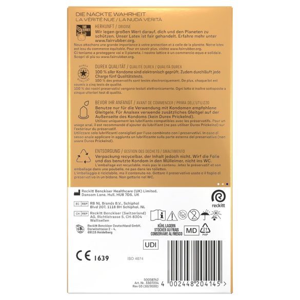 Durex Hautnah - prezervative extra subțiri - 10 bucăți