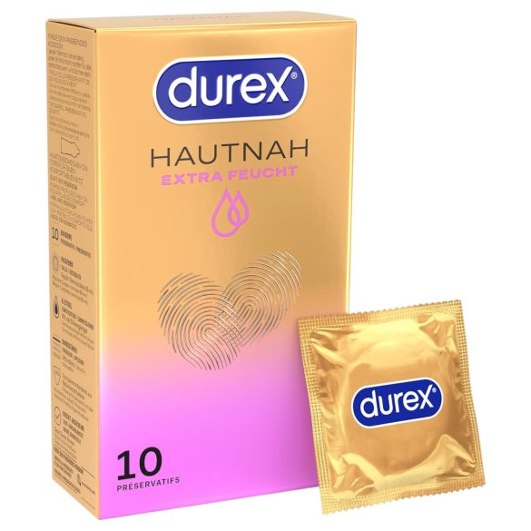 Durex Hautnah - prezervative extra lubrifiate - 10 bucăți