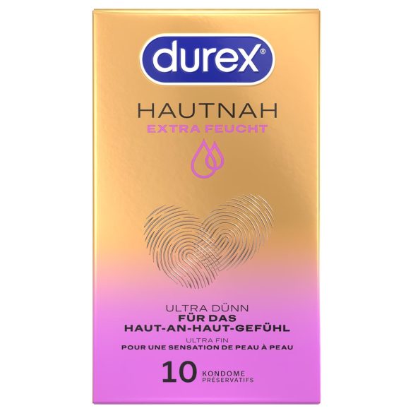 Durex Hautnah - prezervative extra lubrifiate - 10 bucăți