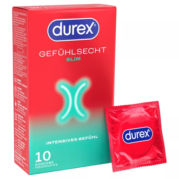 Durex - Prezervative Slim (10 bucăți)