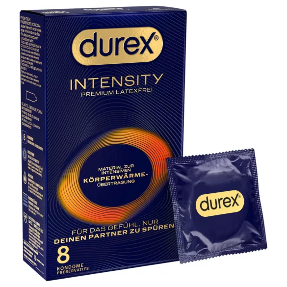 Durex Intensity - prezervative subțiri fără latex - 8 bucăți