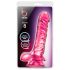B Yours Basic 8 - dildo cu testicule - 23cm (roz)
