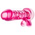 B Yours Basic 8 - dildo cu testicule - 23cm (roz)