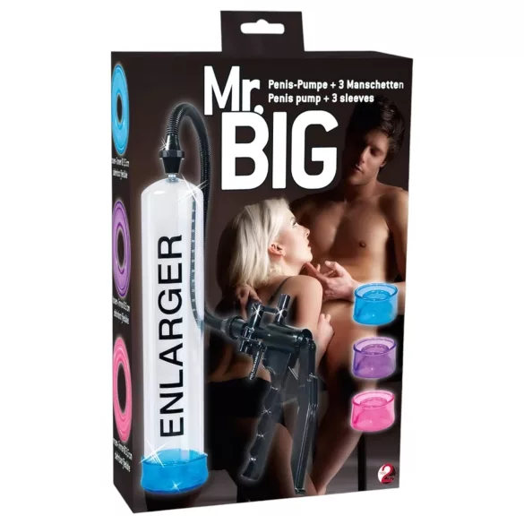 You2Toys - pompă pentru penis Mr. Big - set complet - transparent