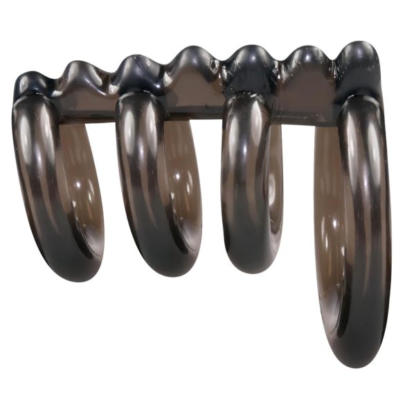 Bad Kitty - inel penian dublu cu țepi - stimulare intensă - silicon