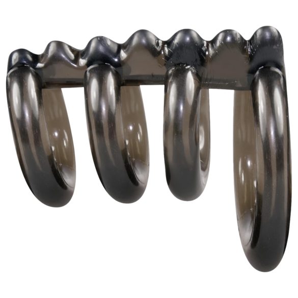 Bad Kitty - inel penian dublu cu țepi - stimulare intensă - silicon