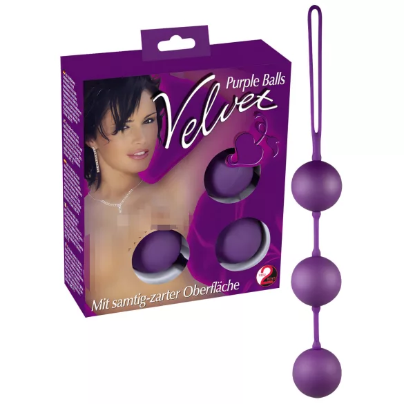 You2Toys - Bile geișă triple - catifea violet