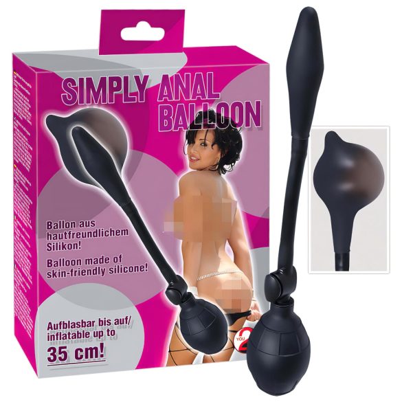 You2Toys - dildo anal pompatibil - silicon negru