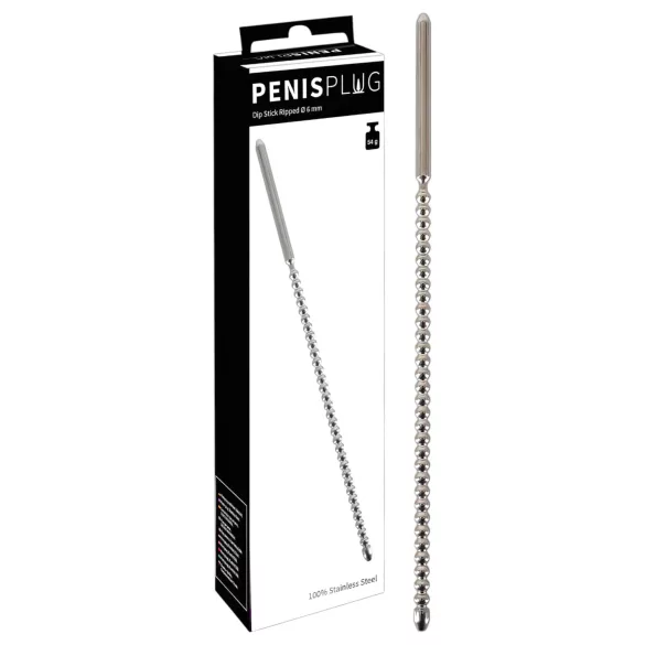 Sextreme - Dilatator uretral cu bilă - oțel inoxidabil 0,6 cm