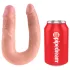 King Cock - dildo dublu - mărime medie - culoare naturală
