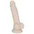 You2Toys - dildo din silicon cu ventuză - mărime medie (natural)