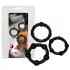 You2Toys - set inele pentru penis - elastic - negru (3 bucăți)