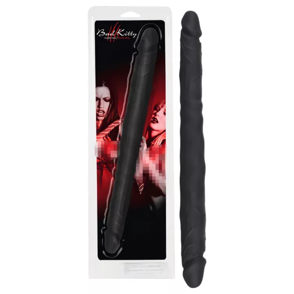 Bad Kitty - dildo dublu din silicon - negru