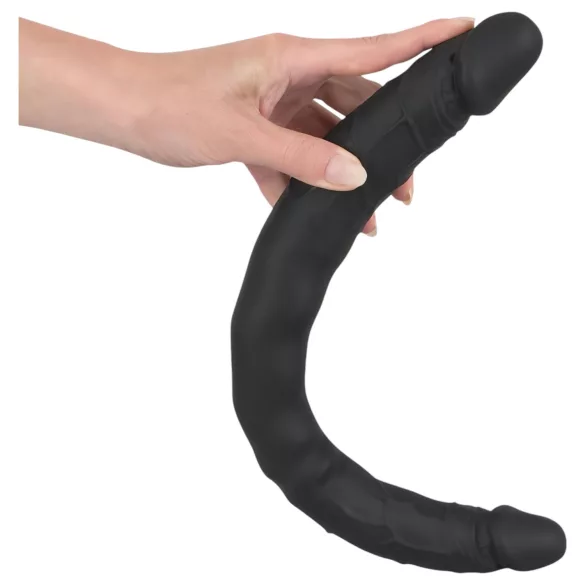 Bad Kitty - dildo dublu din silicon - negru