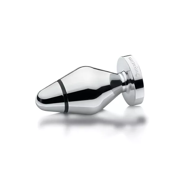 mystim - plug anal mic electrostimulare - oțel inoxidabil argintiu