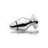 mystim - plug anal mic electrostimulare - oțel inoxidabil argintiu