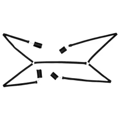 Bad Kitty - set de imobilizare pentru pat - pluș - 5 piese