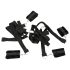 Bad Kitty - Set de legare pufos pentru pat (5 piese)