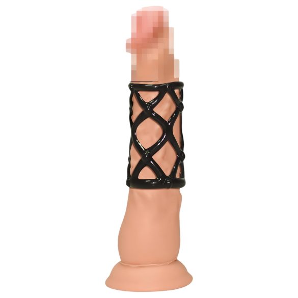You2Toys - manșon pentru penis - stimulare orgasm - silicon negru