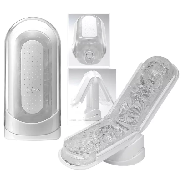 TENGA Flip Zero - masturbator automat super performant - alb