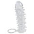 Crystal Skin - prelungitor penis cu inel - material realist transparent