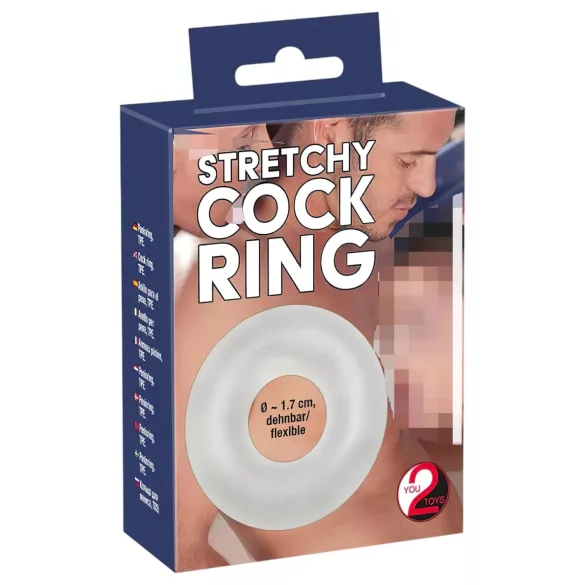 You2Toys - inel pentru penis din silicon - transparent